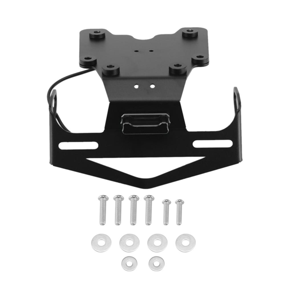 Motorcycle License Plate Holder Mount Bracket Assembly For Yamaha Tenere 700 2019 2020 2024