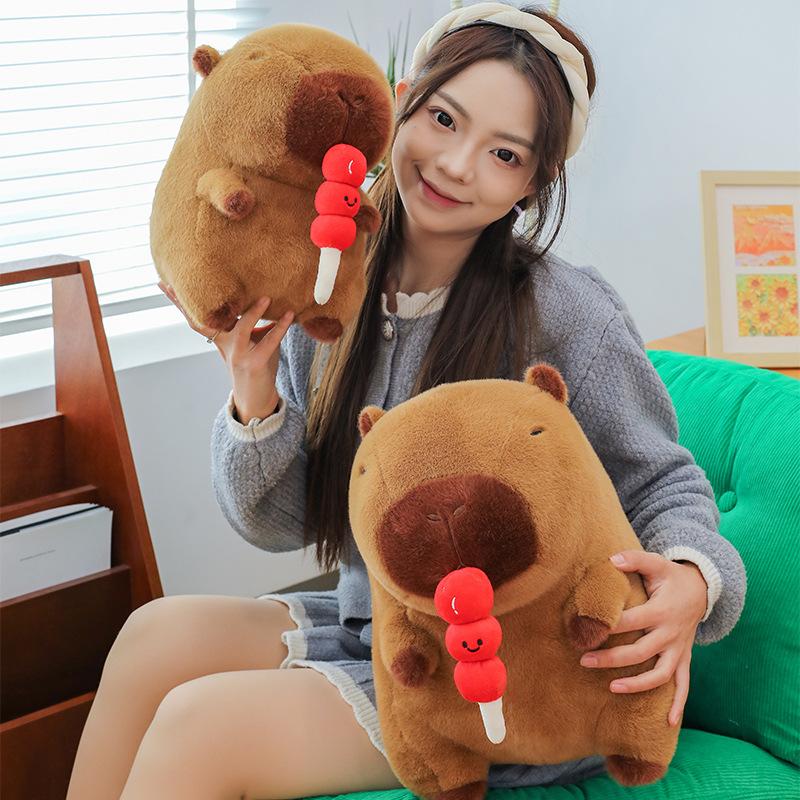 Cross-border Pumped Candied Gourd Kapibara Doll Doll Doll Girl Gift Rag Doll Throw Pillow