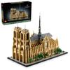 LEGO Architecture Notre Dame De Paris Architectural Model Collectible Construction Set for Memorabilia Assembly and Gift Idea for Travel and Art 21061