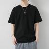 2025 Summer New Short Sleeved T-Shirt Men'S Pure Cotton Round Neck Trendy Versatile Ins Trendy Clothes Half Sleeve