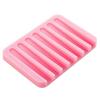 Flexible Bathroom Silicone Soap Dish Storage Holder Soapbox Plate Tray Drain