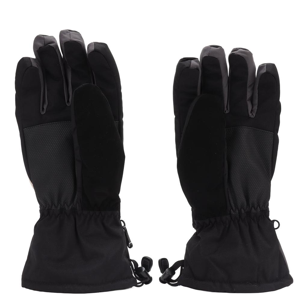 2Pcs Heated Gloves Waterproof Warm Breathable Electric Heating Gloves with Reflective Stripe for
