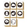 Cute and Stylish Wooden Stamp Set for Your Includes Rubber Stamps and Weather Symbols and Air Perfect As a Made In Japan Planner. (cloudy, Sunny, Sun,