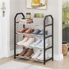4 Tiers Shoe Rack Practical Shoe Cabinet for Home Dorm Room Balcony Multifunctional Removable Assembly Storage Shelf Hanger Rack