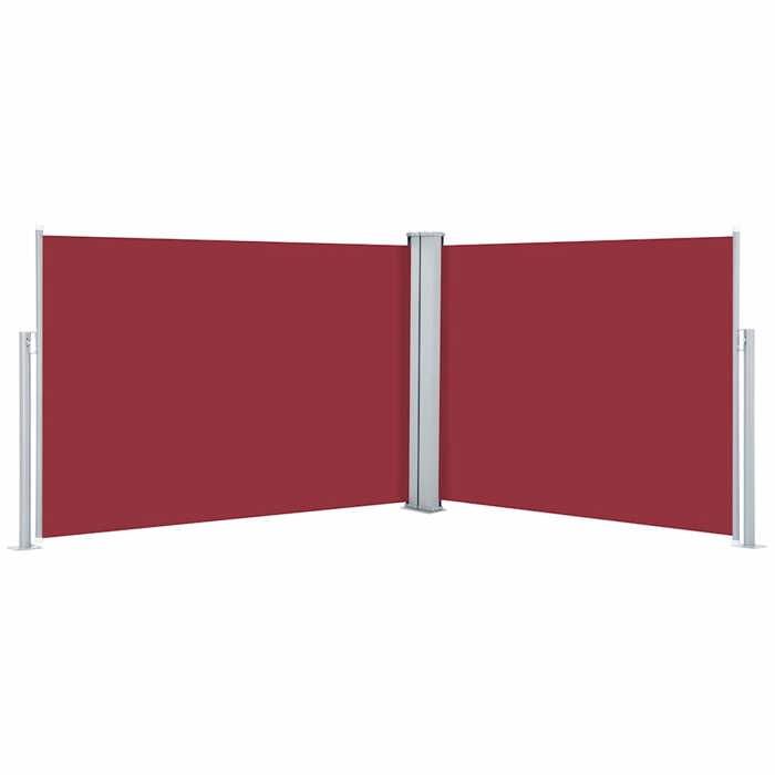 VidaXL Retractable Side Awning Red 120 X 1000 Cm