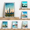 Modern Travel Print Canvas Painting Beautiful Landscape All Kinds Of Cities Poster Wall Art For Living Room Home Decor Frameless
