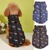 Pet Dog Cotton Vest Autumn And Winter Warm Zipper Traction Hole Cardigan Cotton Vest