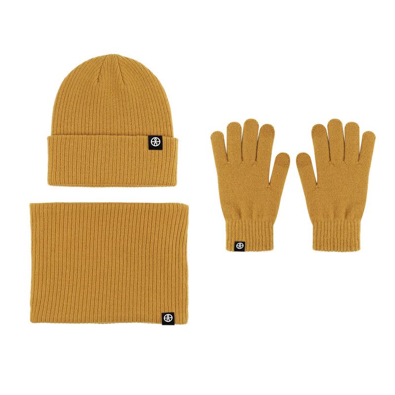 Windproof Warm Knitted 3-Piece Set