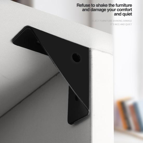 4Pcs 90 Degree Gusseted Angle Connector Brackets Rustproof Corrosion Resistant Gusset Corner Brace Fasteners