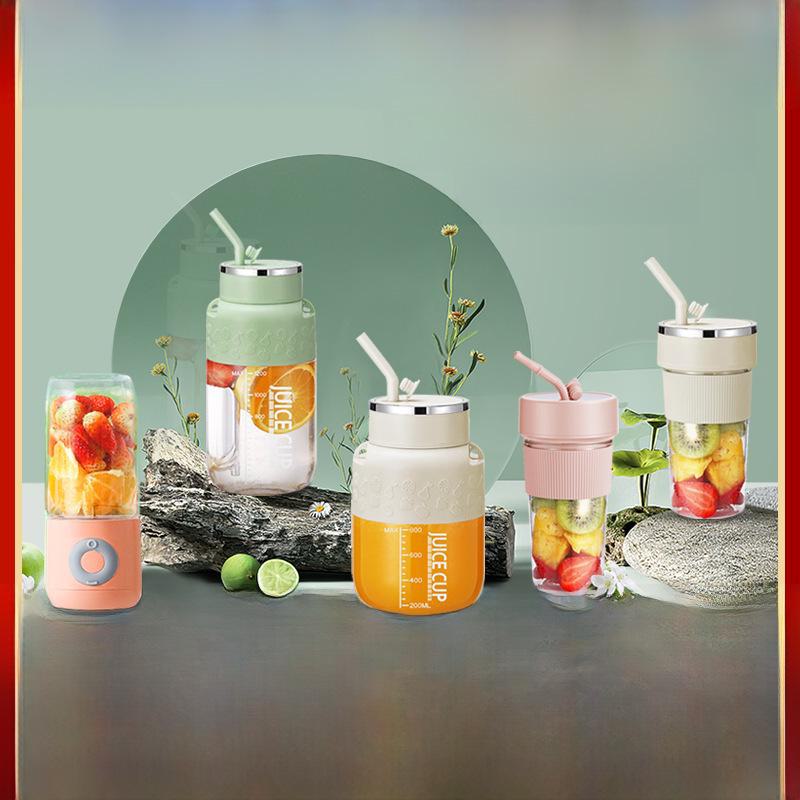 Portable Rechargeable Mini Juicer Cup - Household Multi-Function Wireless Blender