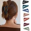 Triangle Shape Crossing Teeth Hair Claw Simple Matte Head Grab Shark Hair Clip Hair Accessories