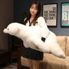 Large Polar Bear Cuddle Bear Doll Plush Toy Lying Down Bear Pillow Doll Girl Bed Soothing Rag Doll