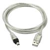 CHENYANG USB Male To Firewire IEEE 1394 4 Pin Male iLink Adapter Cord Cable for Sony DV DCR-TRV75E
