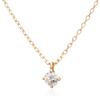 K18 Yellow Gold Diamond Necklace [Ester] (0.1ct) 0442-9657-0019-0000