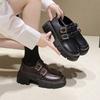 British Style Loafers Women 2025 Spring and Autumn New Thick Heel Thick Sole Retro Fashion Small Mary Jane Small Leather Shoes