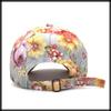 White Fang Cap Floral Pattern Hat Sports Running Outdoor Men Women CA614 (Gray)