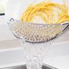 Stainless Steel Pot Strainer With Handle Kitchen Pasta Strainer Colander Insert Drainer For Different Pot Pan Vegetable Drainer