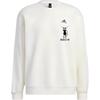 Adidas Climbing Cat Cute Pattern Solid Logo Crewneck Fleece Pullover Sweatshirt Unisex Sweatshirt White IB2713(TEAM378-WEIYI-F2)