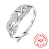 925 Sterling Silver Zircon Ring for Women Fashion Trend Engagement Finger Ring Wedding Jewelry Gifts