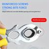 1pc Multifunctional Faucet Wrench with Yellow Rubber Grips - Kitchen & Bathroom Sink Aerator and Filter Removal Tool, Durable Metal Construction