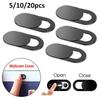 Webcam Cover Shutter Magnet Slider Plastic Camera Cover for iPad Tablet Web Laptop Pc Camera Mobile Phone Lenses Privacy Sticker