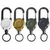 Outdoor Retractable Keychain Hiking Backpack Buckle Loss Proof Extension Cord Wire Rope Elastic Rope Multifunctional Gadget