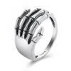 iF ME Silver Sun Moon Rings Alloy for Women Trendy Couple Lover Opening Ring Simple Round Party Fashion Jewellery