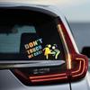 Durable Car Stickers 3 Pack - "Don't Touch My Car!" Waterproof Decals