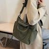 Women's Large-Capacity Corduroy Tote - Versatile Crossbody, Shoulder, Handbag for Commuting and Casual Use