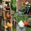 Creative Outdoor Hen Art: Cross-Border Home & Garden Fence Decorations