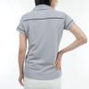 Golf Short Sleeve Polo Shirt Thermal UV 0 [New Balance] Women's (KoKaGeMAX Cooling, Protection, Stretch) / 012-4168503 022_Gray [S]