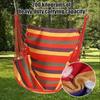 1 Set Hammock Chair with Storage Bag Ropes Hold Up To 200Kg Waterproof Canvas Hanging Chair Indoor Outdoor Ceiling Tree Hanging Swing Chair