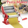 Stainless Red Noodle Maker Steel Pasta Machine Lasagne Spaghetti Tagliatelle Ravioli Dumpling Maker Machine with Two Cutter