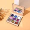 9-color Diamond Sequin Eyeshadow Palette Pearlescent Matte Waterproof Pink Diamond Eyeshadow Palette