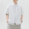 New Summer Pure Cotton Short-sleeved Shirt for Men's Japanese Simple Light Business Shirt American Style