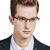 Trendy Business Photochromic Myopia Glasses for Male Men's Vintage Half Frame Anti-blue Eyewear Smart Color Changing Sunglasses