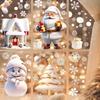 Santa Claus Snowman Snowflake Electrostatic Wall Stickers Christmas Glass Window Wall Decals Sticker Home Room Decor Supplies