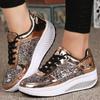 Fashion Women's Sneakers Casual Ladies WedgesSneakers Sequins Shake Shoes Fashion Walking Girls Sport  Soft