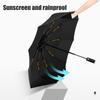 TENTAGON Automatic Umbrella With LED Flashlight Three Folding UV Umbrella For Rain and Sun 10 Ribs Windproof Portable Parasol