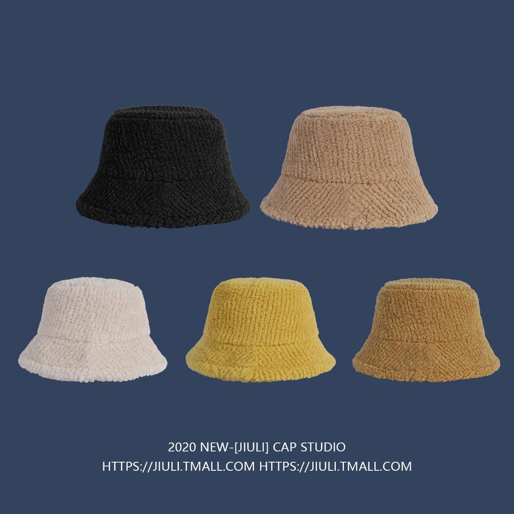 Shearling Lamb Soft Bucket Hat Cozy And Fashionable Winter Headwear For Women