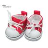 1 Pair Doll Shoes Mini Lace-Up Canvas Sneakers for 17cm Dolls Fingerboard Mini Finger Shoes Toy Accessory Realistic Design Creative Gift