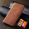 Magnetic Leather Case For iPhone 12 11 XR Samsung S20 A51 A71 Xiaomi Redmi 9C Note 9 Huawei P30 P40 Luxury Wallet Flip Cards Holder Stand Phone Cover