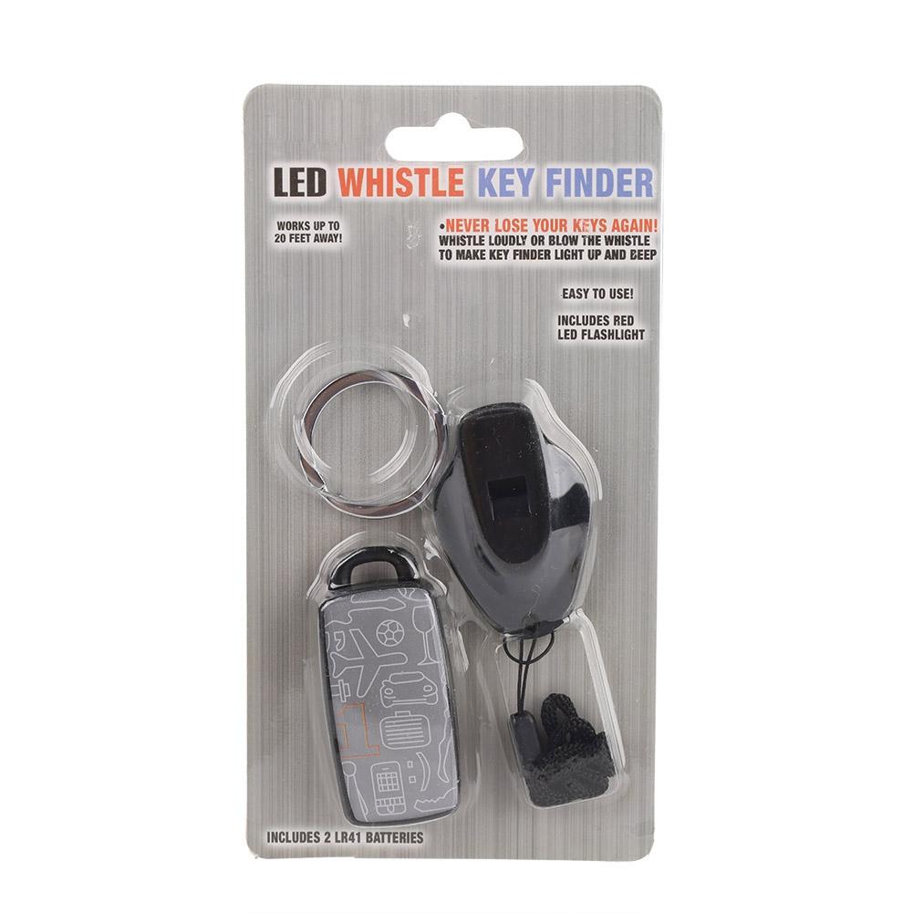 Electronic LED Whistle Key Finder Portable Anti Lost Alarm Keychain