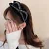 Pleated Fabric Bow Hairbands For Women French Elegant Temperament Headband  Hair Accessories