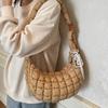 Summer Women's Bags for Women's New Women's Commuting Shoulder Bag Dumpling Bag Plaid One Shoulder Crossbody Bag