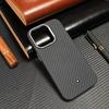 High End Busine Sle 3D Carbon Fiber Magsafe Phone Case for IPhone 17 16 Pro Max 13 14 15 Wireless Charging Shockproof Cover Bla