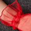 Ultra Thin Gauze Lace Gloves Short Wedding Mesh Gloves Elastic Women Tulle Gloves  Ladies