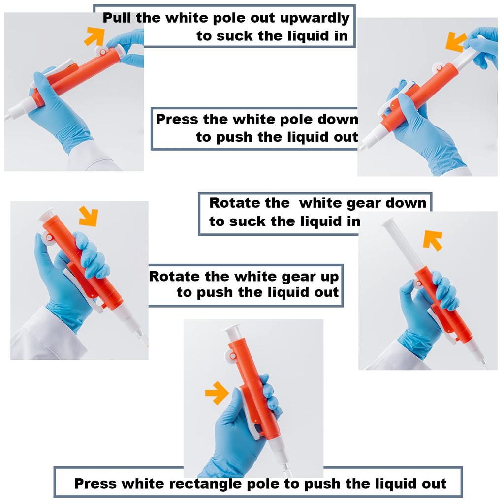 ONiLAB Pipette Pumps,Scientific Pipette Pump 2ml, Blue, for Disposable Plastic and Glass Pipettes