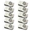 10pcs Condenser To Radiator Extruded U Nut For Chrysler  Ford  Jeep # 11503714