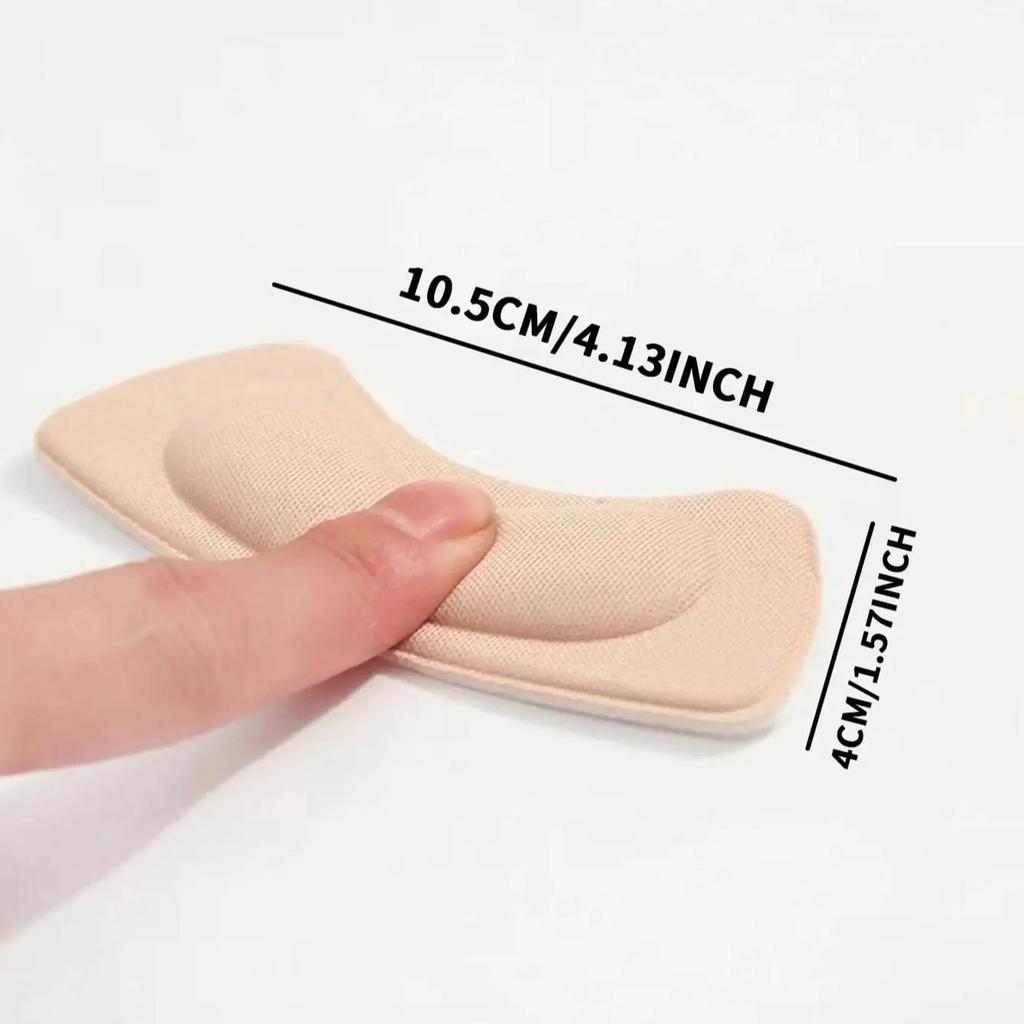 2pcs Sponge Heel Insole Pads, Thickened Anti-Wear Cushions for High Heel Shoes, Comfortable Invisible Heel Protectors